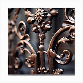 Wrought Iron Gate 4 Canvas Print