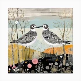 Bird In Nature Grey Plover 1 Canvas Print