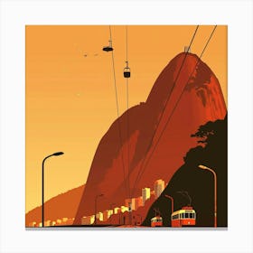 A Sugarloaf Mountain In Rio De Janeiro Minimal I 1719996239 4 Canvas Print