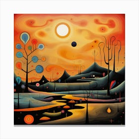 Abstract Landscape Painting 3 Canvas Print