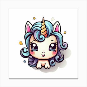 Cute Unicorn 410 Canvas Print