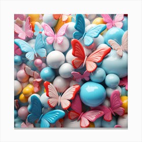 Colorful Butterflies 28 Canvas Print