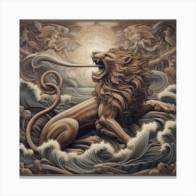 Lion Of The Sea Canvas Print