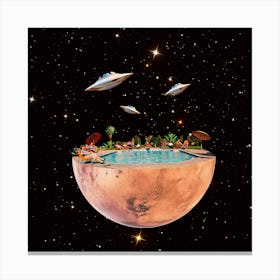 Mars Floating Square Canvas Print
