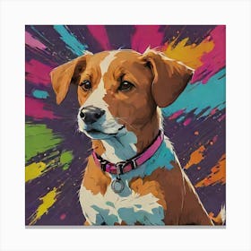 Splatter Dog Canvas Print