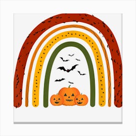 Halloween Rainbow Costume Last Minute Lazy Party Canvas Print