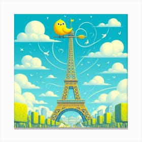 Paris Eiffel Tower 2 Canvas Print