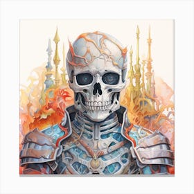 Skeleton Warrior Canvas Print