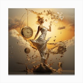 Woman In A Dress Canvas Print