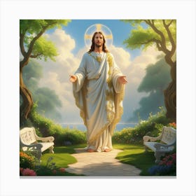 Jesus In The Garden 2 Canvas Print