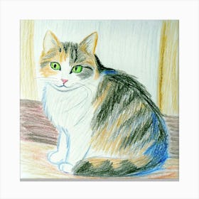 Calico Cat Leinwandbild