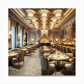 Deco Dining Room 8 Canvas Print