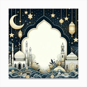 Islamic Ramadan Background 4 Canvas Print