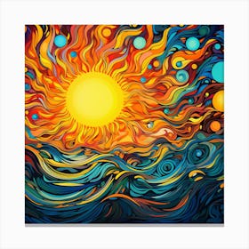 Abstract Of The Sun Canvas Print