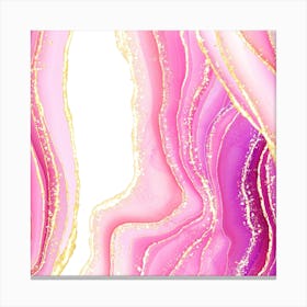 Sparkling Pink Agate Texture 05 1 Canvas Print