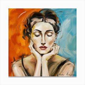 Contemporary Artwork Inspired By Amadeo Modigliani (3) 1 Canvas Print