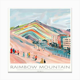 Rainbow Mountain Canvas Print