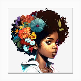 BB Borsa Flower Girl Canvas Print