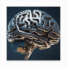 Artificial Brain 70 Canvas Print