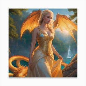 Golden Dragon Canvas Print