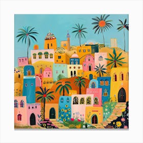 Kids Travel Illustration Yemen 2 Canvas Print