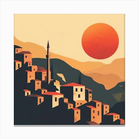 Turkish Village 1 Canvas Print