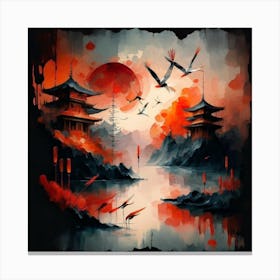 Asian Painting Canvas Print