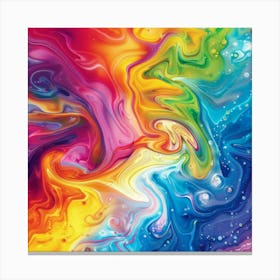 Rainbow Vortex (8) Canvas Print