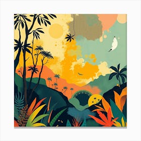 Tropical Landscape 2 Canvas Print