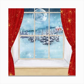 Christmas Window Canvas Print