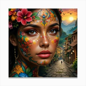 Mexican Girl 5 Canvas Print