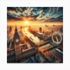 Big Ben At Sunrise Canvas Print