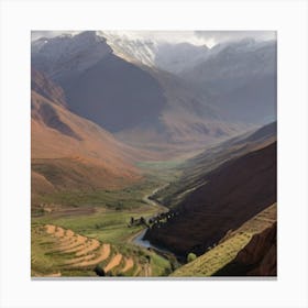 Valley In The Mountains Canvas Print