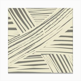 Grey And White Stripes Canvas Print