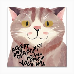 Cat That Comes To Your House Canvas Print