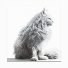 White Cat Canvas Print