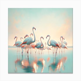 Flamingos 1 Canvas Print