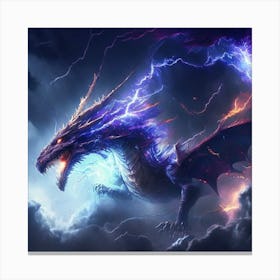 Lightning Dragon 6 Canvas Print