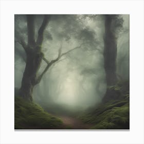 Foggy Forest Canvas Print