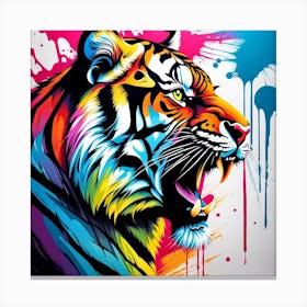 Colorful Tiger Canvas Print