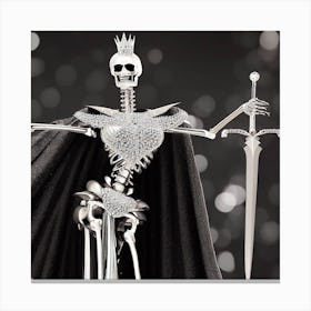 Skeleton With Sword 5 Canvas Print