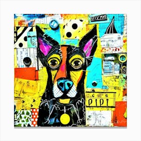 Pipi Dog - Les Canine Canvas Print