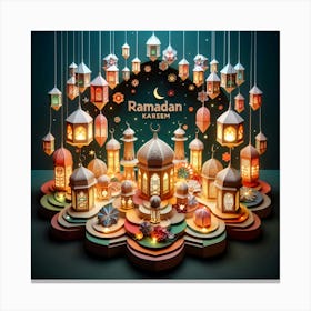 Ramadan Lanterns 3 Canvas Print