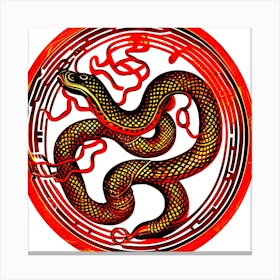 Fire Snake Canvas Print