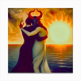 The Embrace Of The Divines Canvas Print