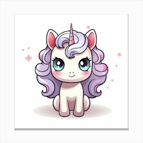 Cute Unicorn 49 Canvas Print