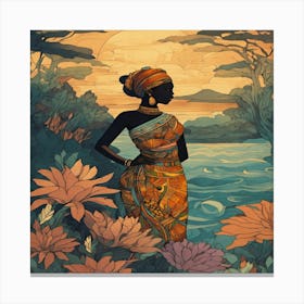 African Woman Canvas Print