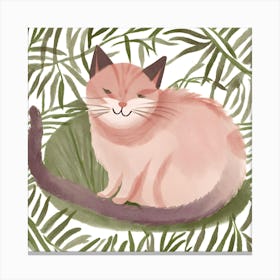 Cat In The Jungle Canvas Print