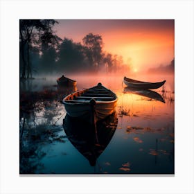 Boats Fine Art Posters By Csaba Fikker For Ai Art Depot 3 Canvas Print