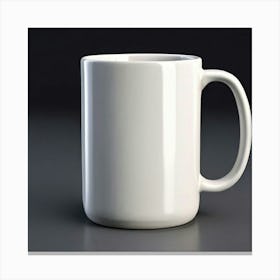 Mock Up Mug Blank Plain Ceramic Customizable Unadorned Empty Clean Simple Minimalist Mo (22) Canvas Print